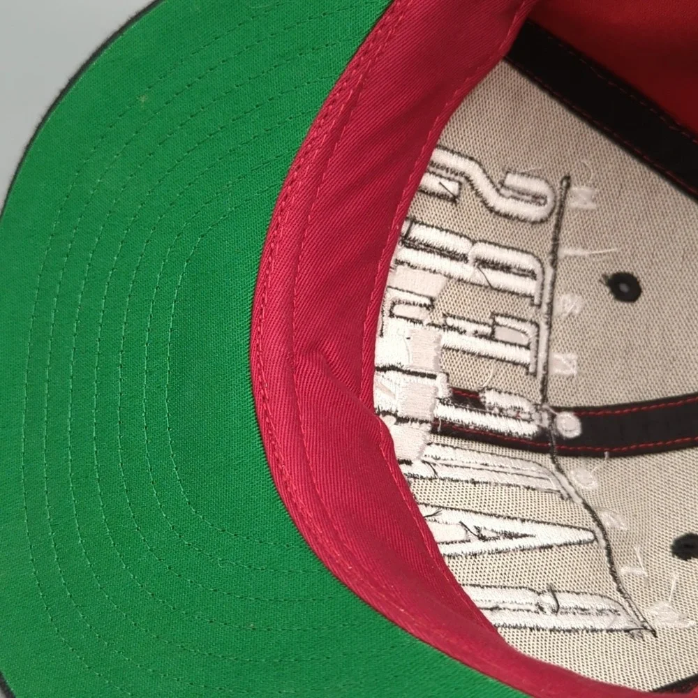 Wisconsin Badgers Hat Cap '47 Brand Block Letter Large Logo Snapback Red OS